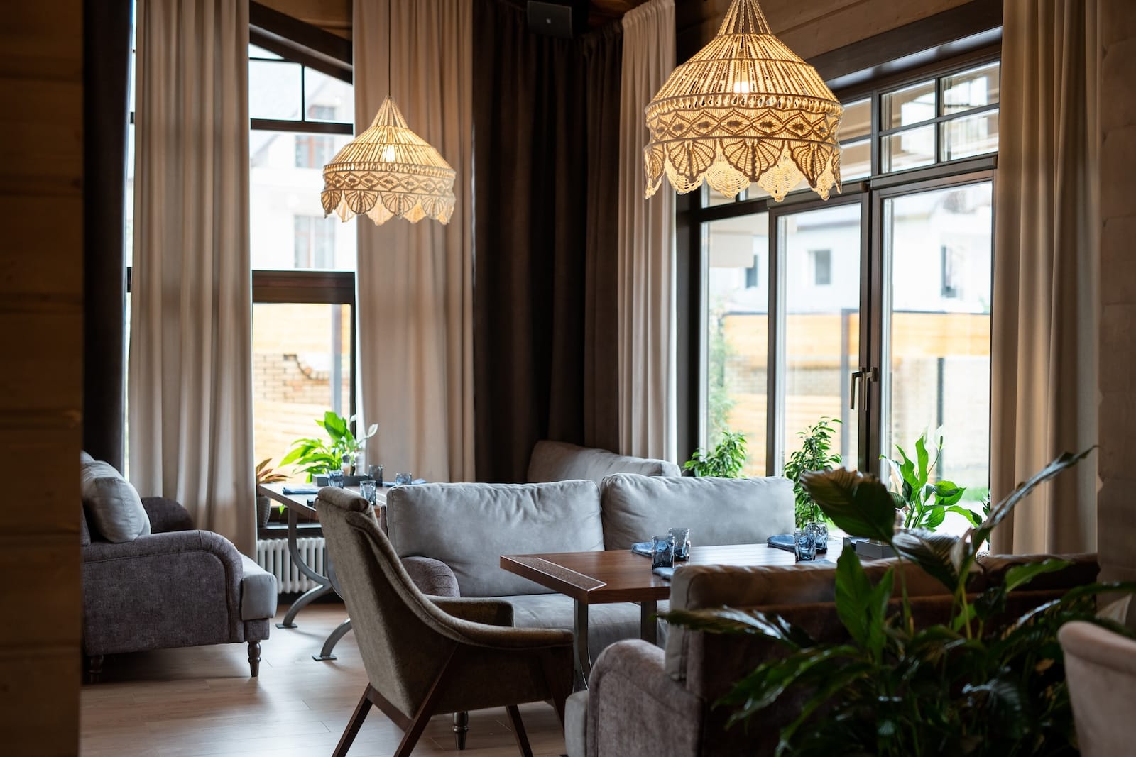 part of luxurious restaurant with wooden tables an 2023 11 27 05 08 40 utc